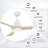 Gedin 52” Ceiling Fan with Light and Solid Wood Fan Blades