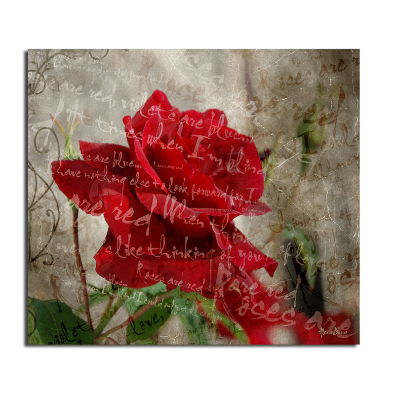 « roses is red iii », impression sur toile
