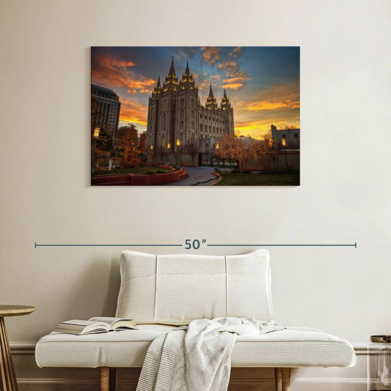 Adella Temple Square, 26" H x 39" W