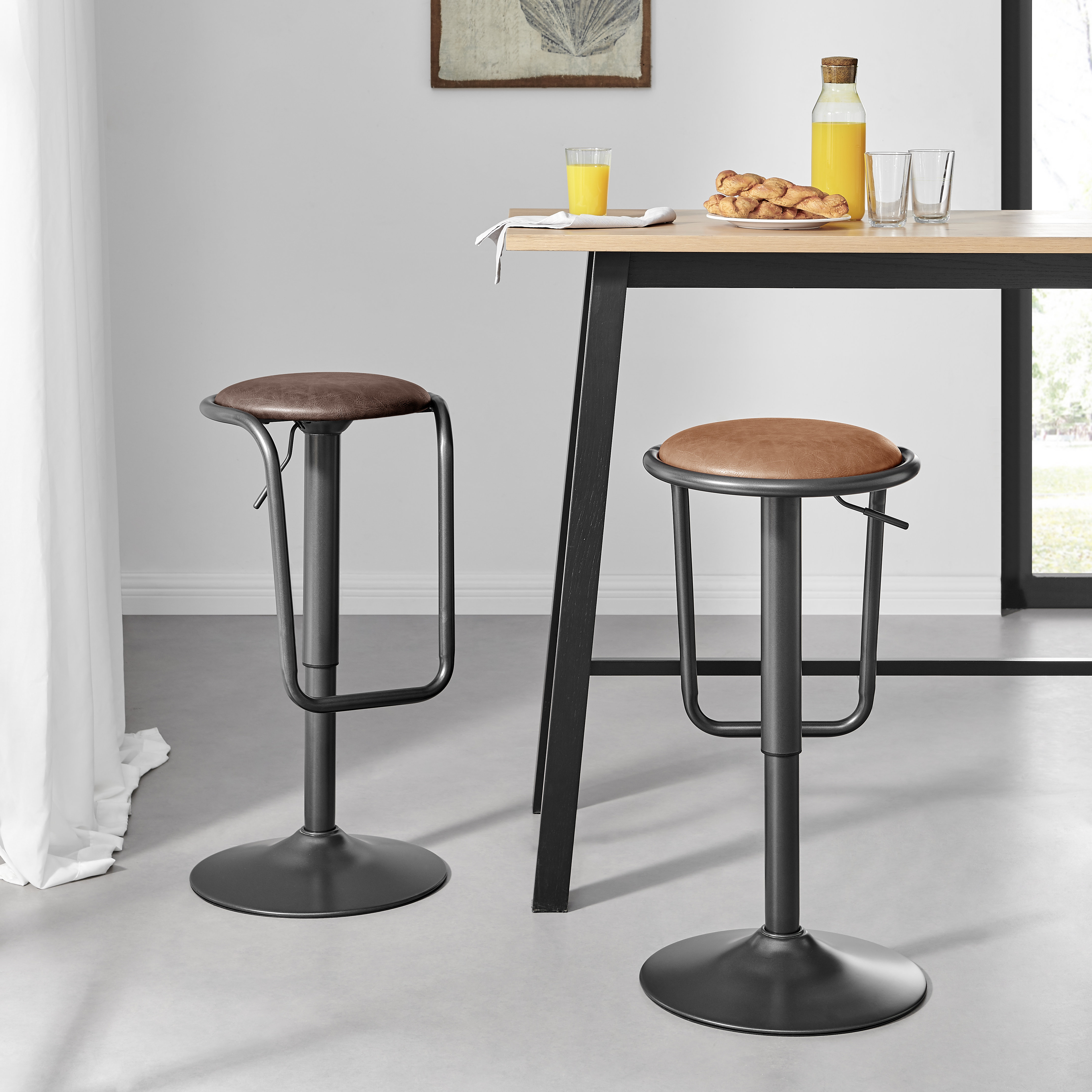Bar Table Wellman Adjustable Height Swivel Bar Stool Williston