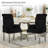 Upholstered Tufted Arm Dining Chairs-644862585