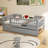 Wood Daybed With Trundle And Fence Guardrails-1165395015-1165395014