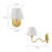 Wave Squiggle Arm Wall Sconce In Black-101991391