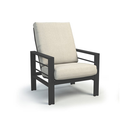 Fauteuil de conversation à haut dossier avec coussin Sutton