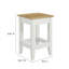 Farmstead 3-Piece Kitchen Island And Stool Set In Oak White