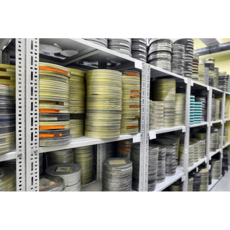Films Stored In Archive by Nikitos77 - Wrapped Canvas Print, 20cm H x 30cm W