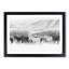 Herd of Horses in Abstract - Picture Frame Graphic Art Print-55763172-55763177