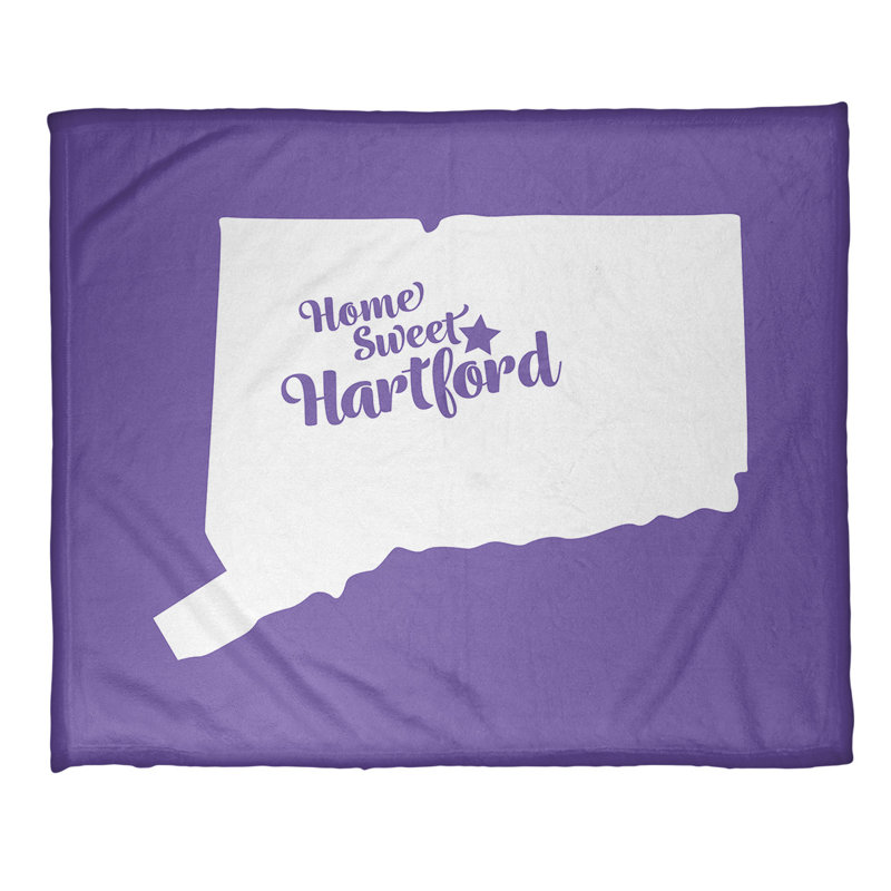 Jeté hartford connecticut polaire, l 52,5 po x L 62,5 po, Mauve