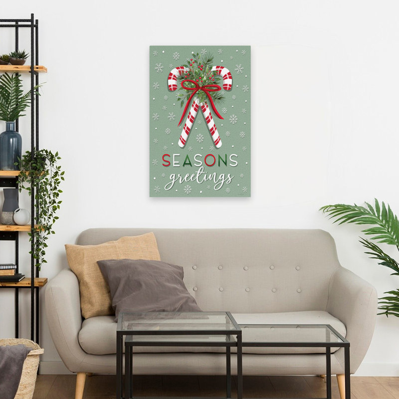 Season Greetings Candy Canes II, H 16 po x l 24 po