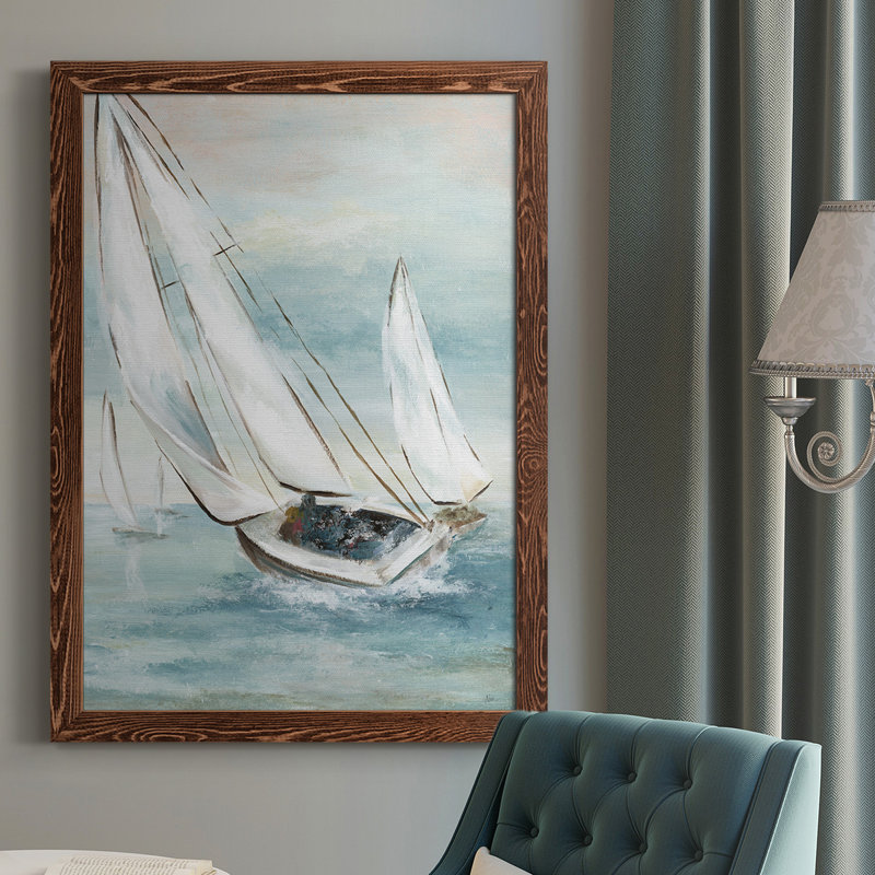 Sublette " Catching Wind " Print, 43.5" H x 31.5" W x 1" D, Maple