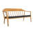 Copenhagen 55.25'' Wide Teak Loveseat