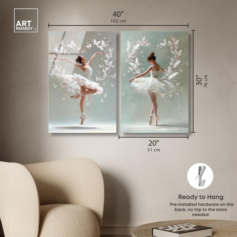 Ballet Reverie Glam Art , H 30 po x l 20 po