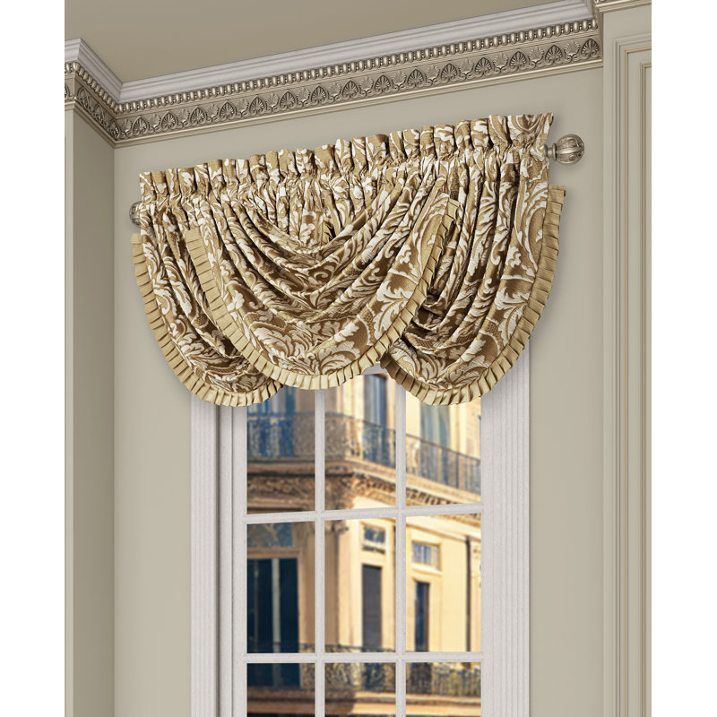 Aurelia Window Waterfall Valance, Gold