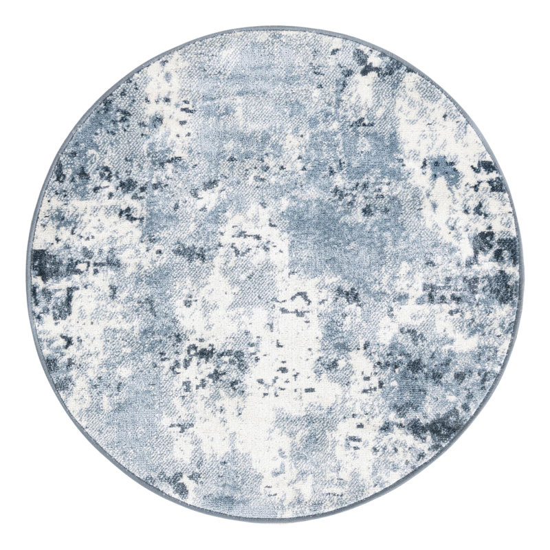 Juni Abstract Indoor Rug, Round 3'