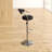 Contemporary Vinyl Adjustable Height Barstool with Arms and Chrome Base-861379311-861379305-886651502