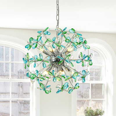 Lustre spoutnik en cristal 11 lumières