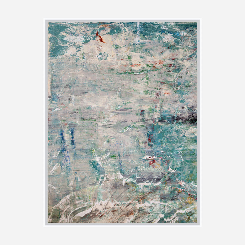 Green Goddess III Print by John Beard, White Framed Canvas, 30" H x 24" W x 1.75" D