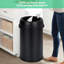 Poubelle de 17 gallons / 65 litres, poubelle pivotante en acier inoxydable à l'épreuve des empreintes digitales, poubelle ronde commerciale robuste avec couvercle pivotant pour restaurant, maison, bureau