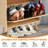 Space-Saving Flip-Down Shoe Cabinet with 3 Rattan Drawers | Entryway & Hallway Storage Organizer Holds 18-20 Pairs, Anti-Tip Design & Sturdy MDF Frame, Oak