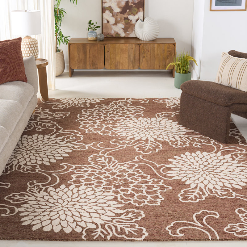 Tapis Jardin / Ivoire Jardin 602, Rectangle 8 pi x 10 pi