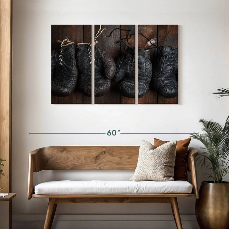 Sireci Dark Boxing Gloves, 28" H x 45" W