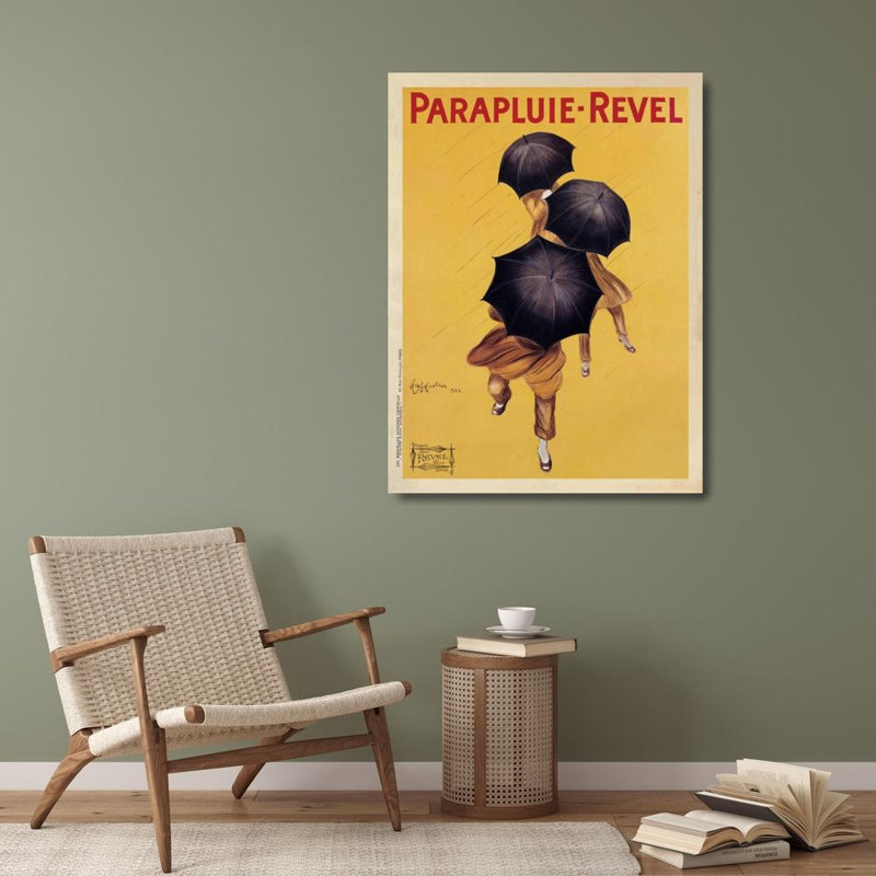 «Red Barrel Studio® Cappiello, Leonetto Gallery, art sur toile tendue: Parapluie, Revel, 1922, H 36 po x l 28 po
