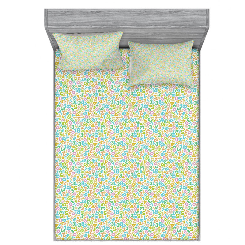 Microfiber Sheet Set, Queen Sheet Set with Fitted Sheet