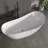 Gloss White Acrylic Classic Oval Shape Free Standing Tub