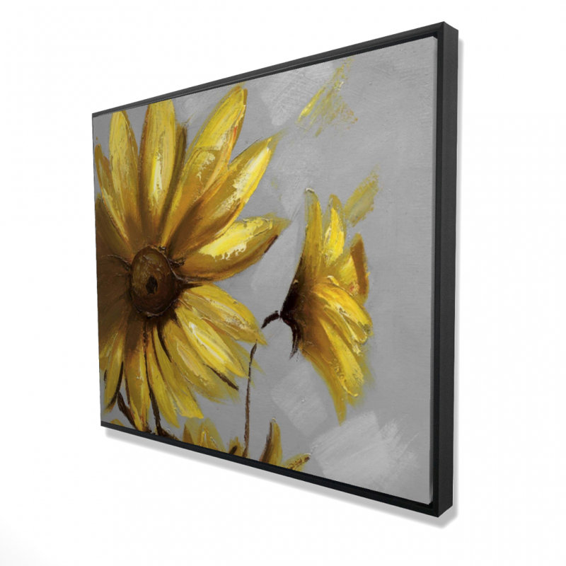 Mountain Arnica Flowers Print On Canvas
