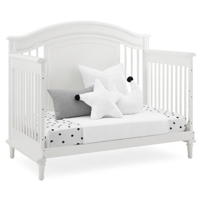 Simmons Kids Juliette 6-in-1 Convertible Crib with Toddler Rail, Greenguard Gold Certified