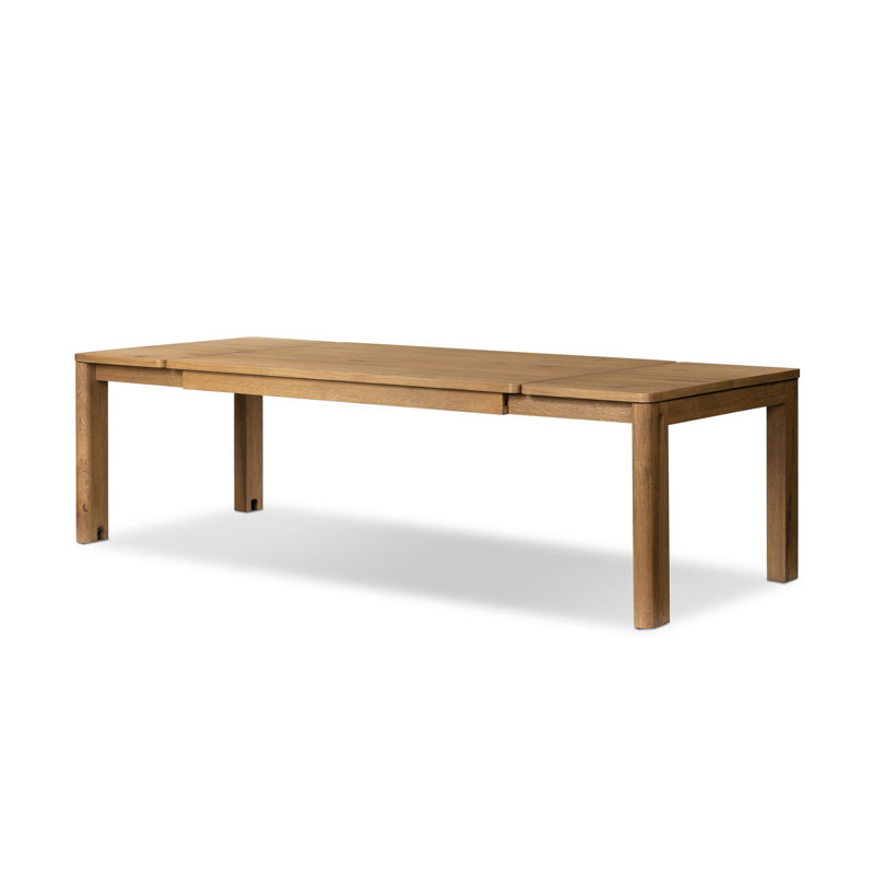 Noeline Solid Oak Dining Table, 30'' H x 65'' W x 42''D, Worn Oak