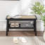 Banc en bois massif avec tablette Lund-569735217