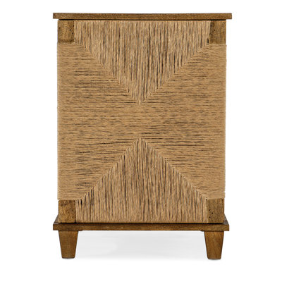 Chiseling Solid Wood Accent Cabinet