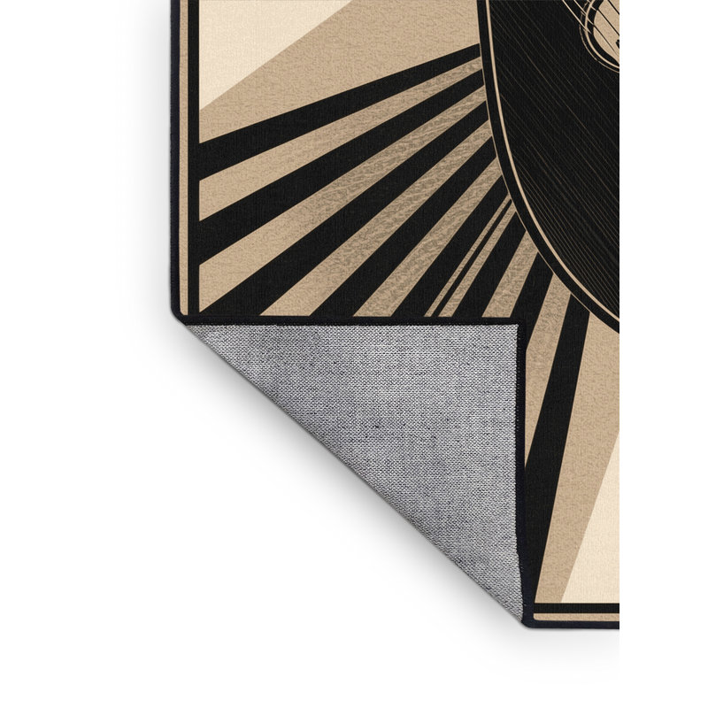 Tapis art déco lavable à la machine Pacen Shamisen, 5 x 7