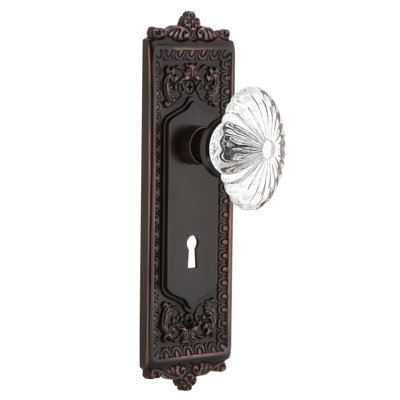 Plateau de porte mortaise intérieur ovale cannelé en cristal avec oeuf, plaque longue pour fléchettes