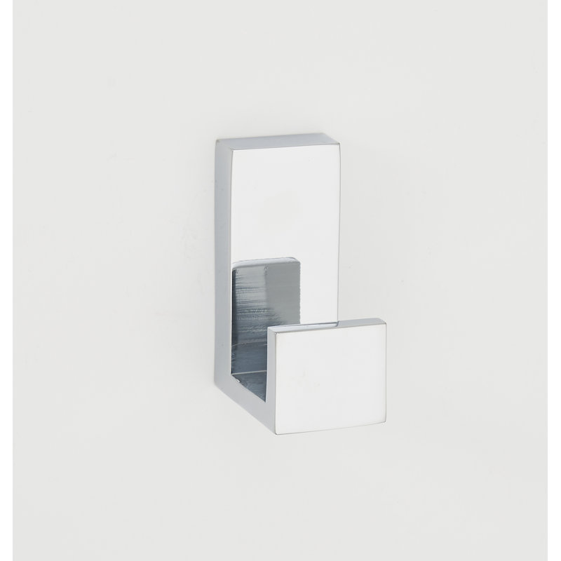 Polished Chrome Modern Linear Robe Hook