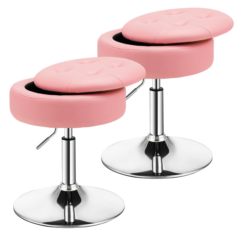Accent Stool, Pink