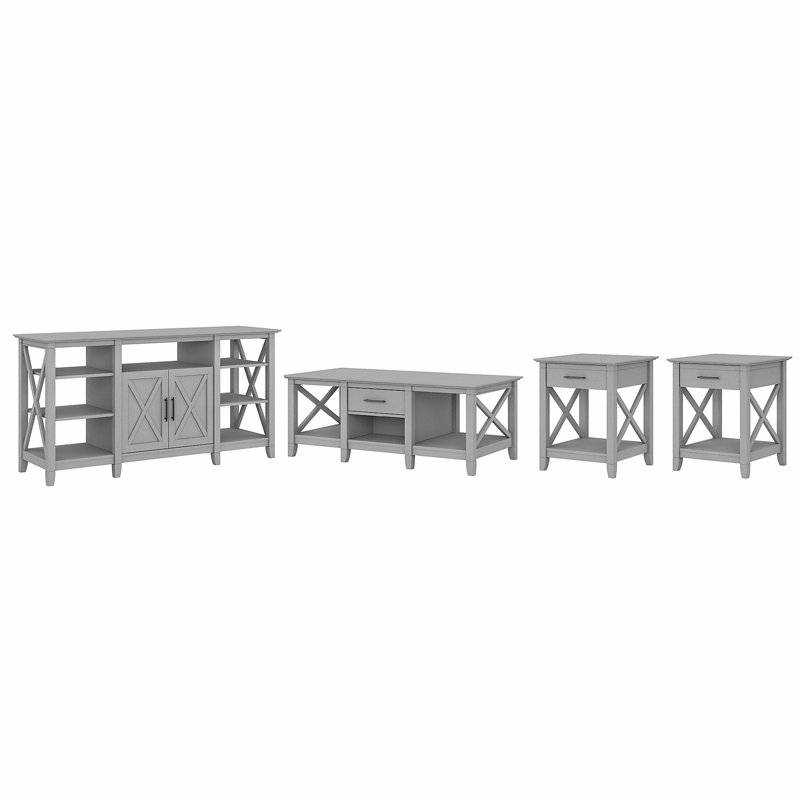 Ensemble de tables basses 4 pièces Huckins, Cape Cod gris