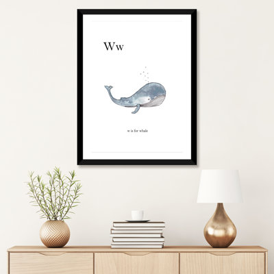 Décoration murale Ww Is For Whale