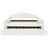 Upholstered Daybed In White With Trundle And Comfortable Padding - Elegant Stitching, Strong Construction, Multipurpose Bed Full Size Velvet Upholstery, Legs, Functional Living Room Addition-1717208679