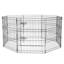 8 parc pour chien H 30 po avec housse de protection, arrangement octogonal de 24 po pour plusieurs races d'animaux, 600D imperméable et résistant aux égratignures