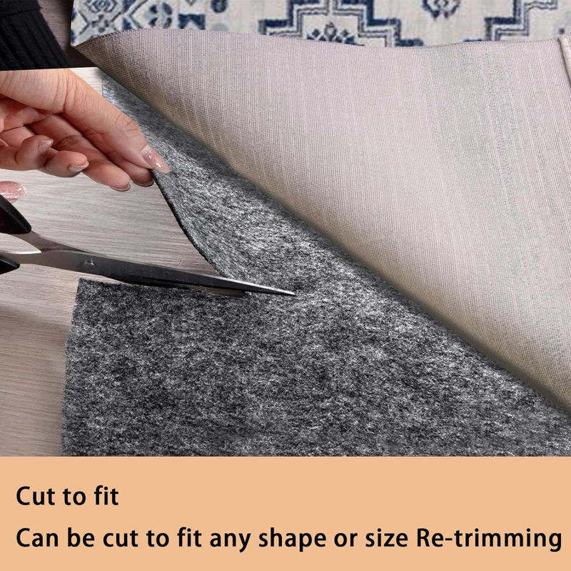 Sous-tapis 100% imperméable, sous-tapis antidérapant très grand de 6 pi x 9 pi, sous-tapis antidérapant