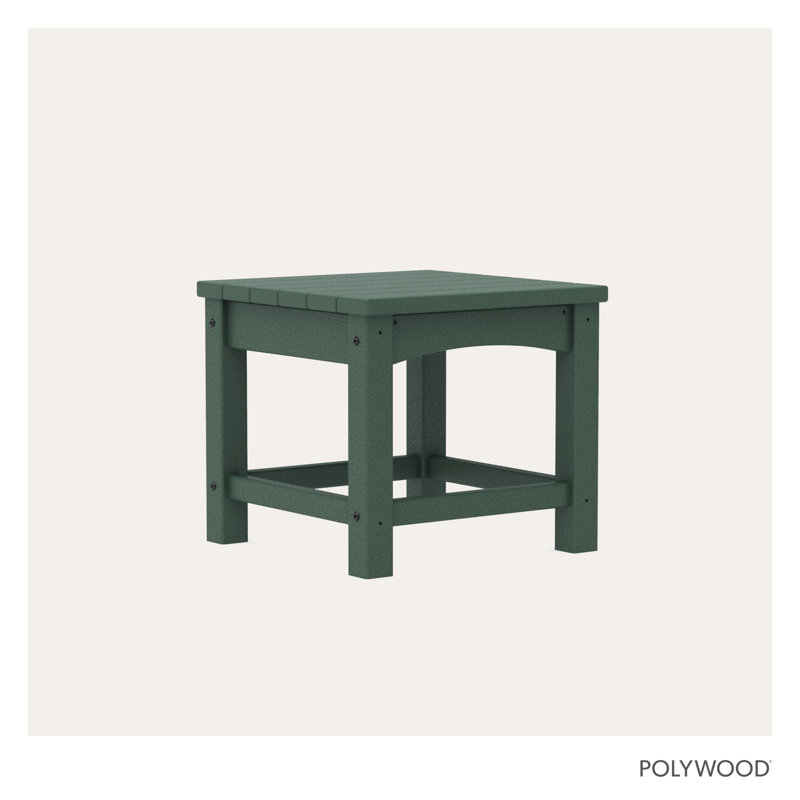 POLYWOOD Club 18" End Table, Green