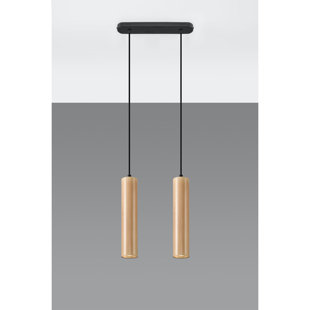 Casper 2 - Light White/Brown Geometric Pendant