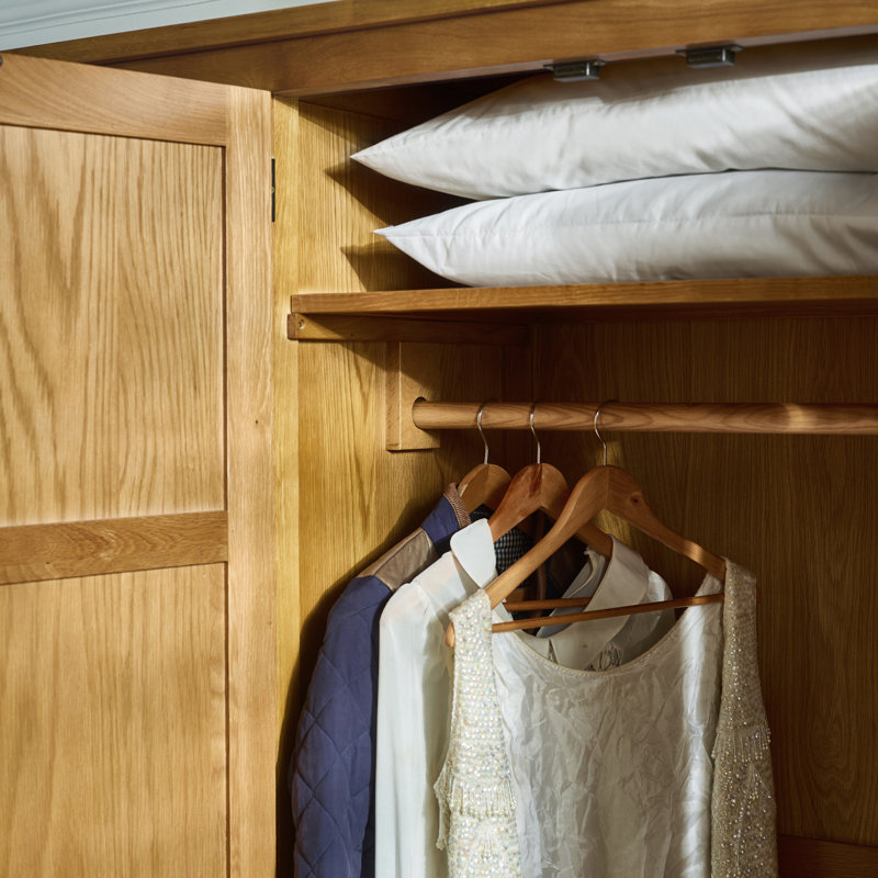 North Castle 3 Door Solid Wood Wardrobe