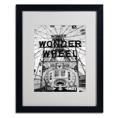 « coney island wonder wheel » par yale gurney, reproduction de photo encadrée