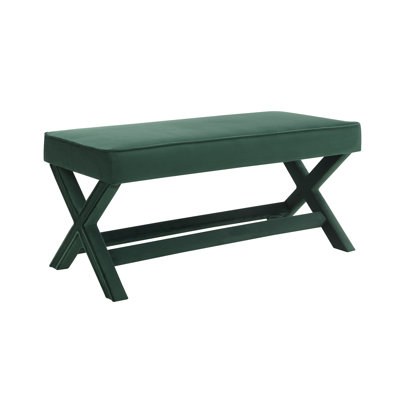 Comfort Double Bench Upholstered in Velvet Fabric