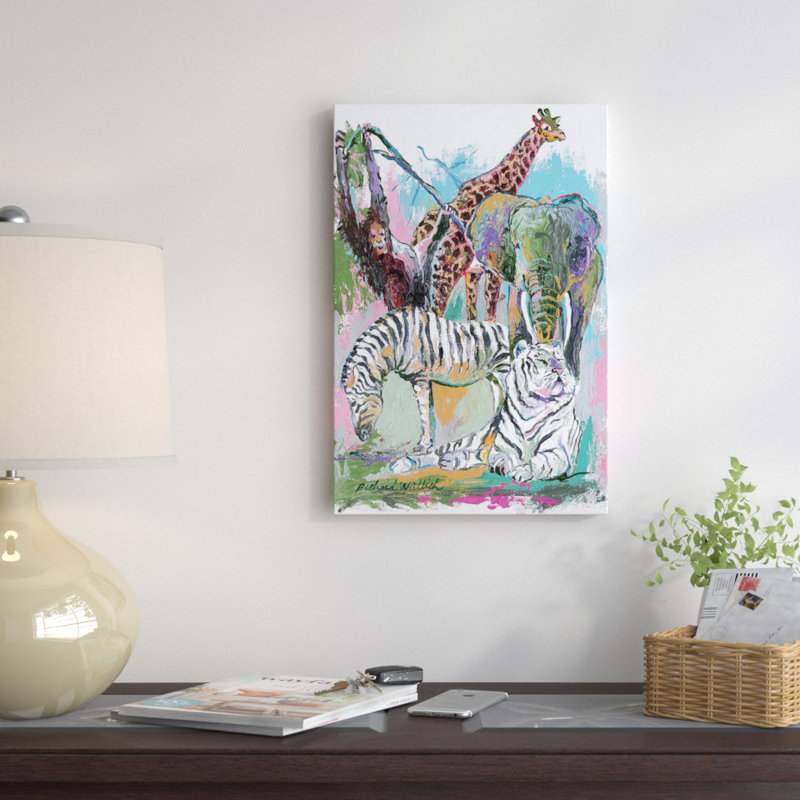 « animaux », impression sur toile, H 26 po x l 18 po x P 1,5 po