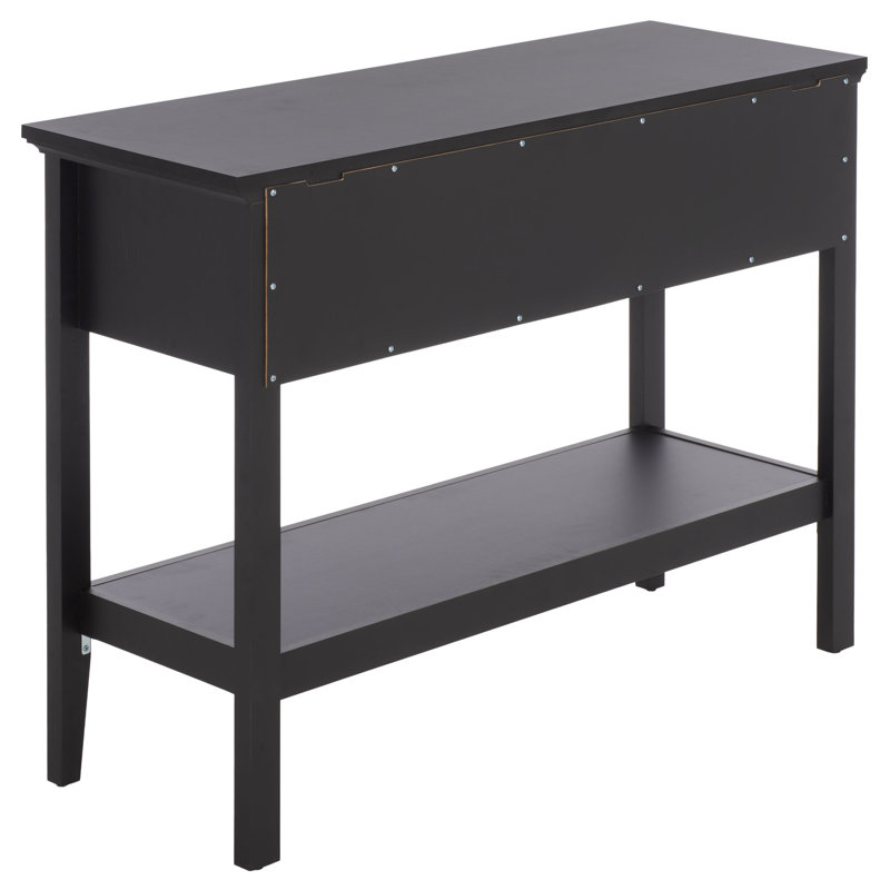 Quinta 2 Drawer 1 Shelf Console, Black