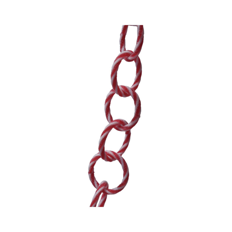 Plastic Link Garland With Candy Stripes